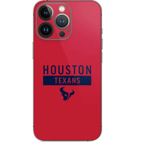 NFL Houston Texans Red Performance Series iPhone 14 Pro Skin
