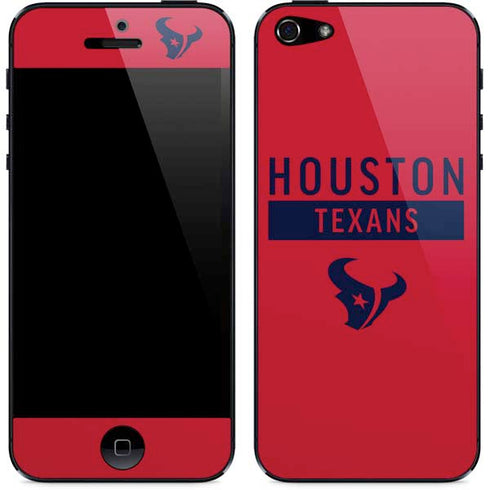 NFL Houston Texans Red Performance Series iPhone 5/5s/5SE Skin