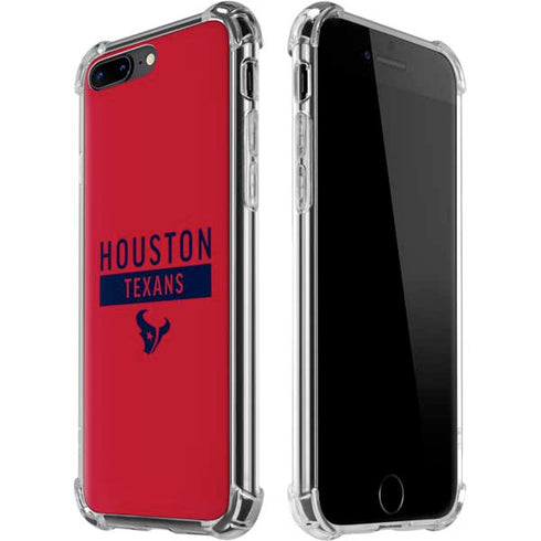 NFL Houston Texans Red Performance Series iPhone 7/8 Plus Clear Case