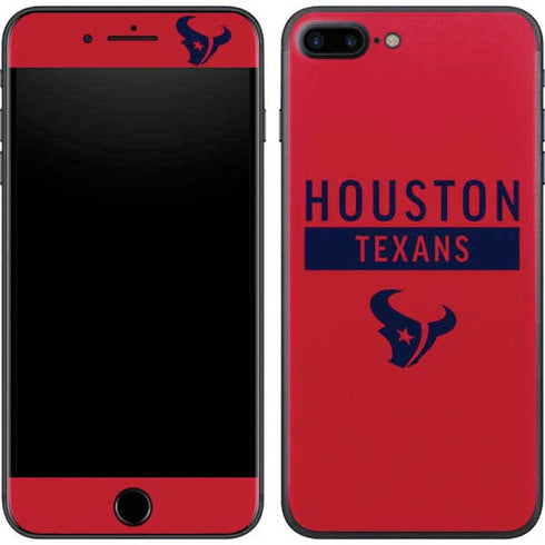NFL Houston Texans Red Performance Series iPhone 8 Plus Skin