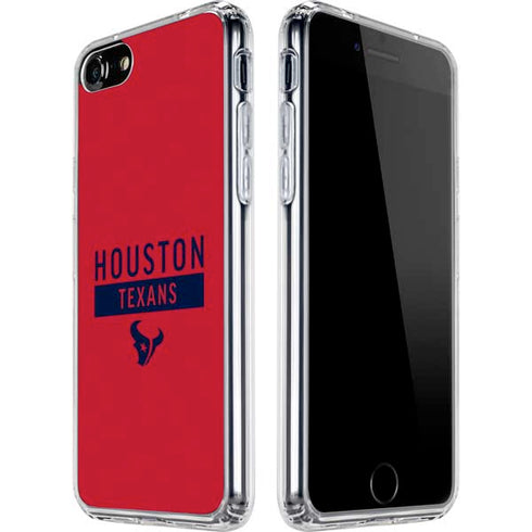 NFL Houston Texans Red Performance Series iPhone SE (2nd & 3rd Gen) Clear Case