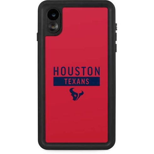 NFL Houston Texans Red Performance Series iPhone XR Waterproof Case
