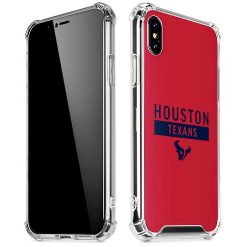 NFL Houston Texans Red Performance Series iPhone XS Max Clear Case
