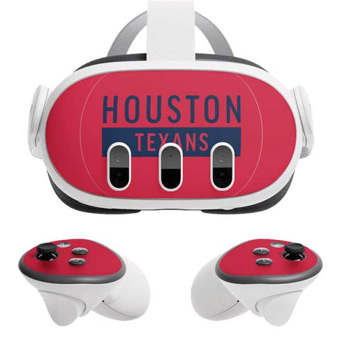 NFL Houston Texans Red Performance Series Meta Quest 3 Skin