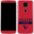 NFL Houston Texans Red Performance Series Moto E5 Plus Skin