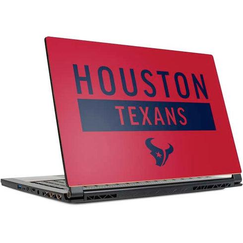NFL Houston Texans Red Performance Series MSI GS65 Stealth Laptop Skin