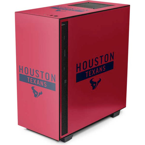 NFL Houston Texans Red Performance Series NZXT H510 Compact ATX Mid-Tower Case Skin