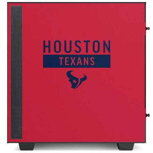 NFL Houston Texans Red Performance Series NZXT H510 Compact ATX Mid-Tower Case Skin