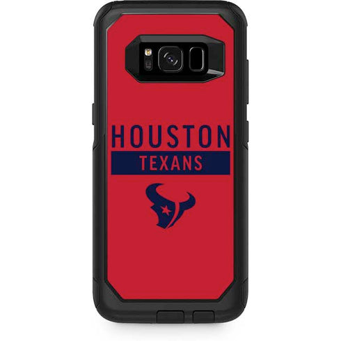 NFL Houston Texans Red Performance Series Otterbox Commuter Galaxy Skin