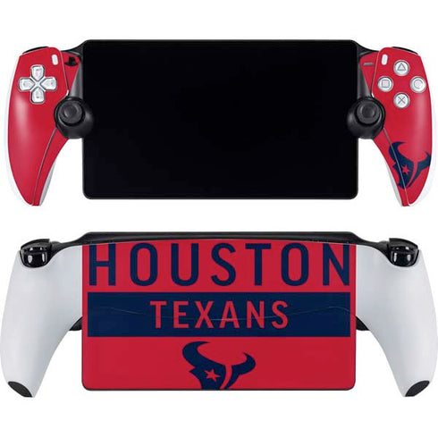 NFL Houston Texans Red Performance Series PlayStation Portal Remote Player Skin