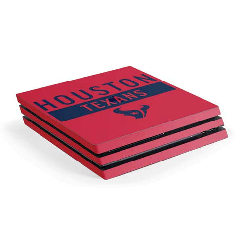 NFL Houston Texans Red Performance Series PS4 Pro Console Skin