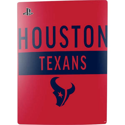 NFL Houston Texans Red Performance Series PS5 Console Skin