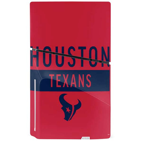 NFL Houston Texans Red Performance Series PS5 Slim Disk Bundle Skin
