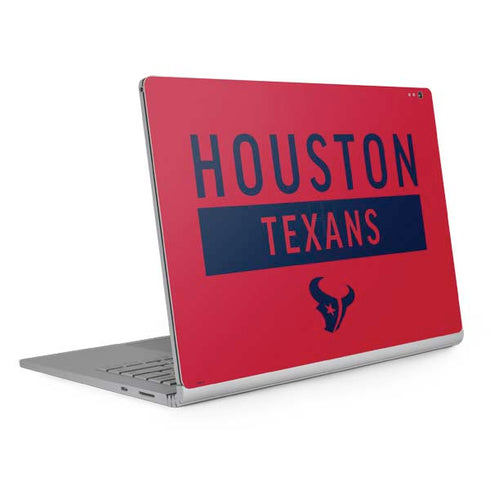 NFL Houston Texans Red Performance Series Surface Book 2 13.5in Skin