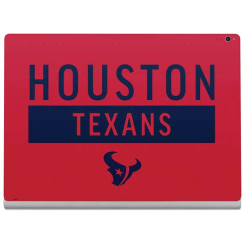 NFL Houston Texans Red Performance Series Surface Book 2 15in Skin