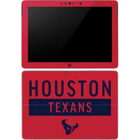 NFL Houston Texans Red Performance Series Surface Go Skin