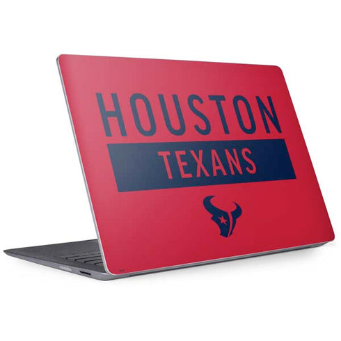 NFL Houston Texans Red Performance Series Surface Laptop 2 Skin