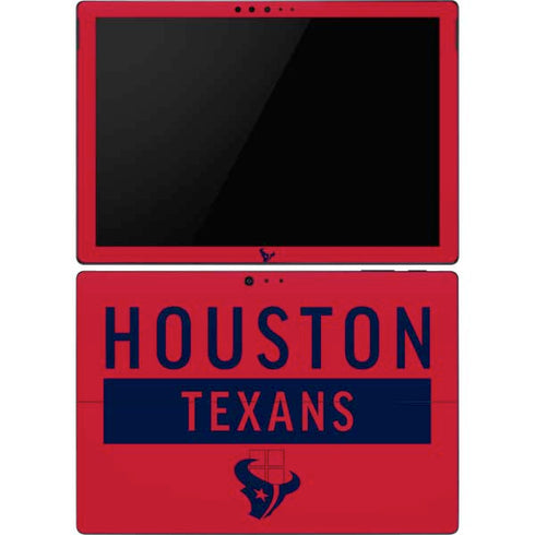 NFL Houston Texans Red Performance Series Surface Pro 6 Skin