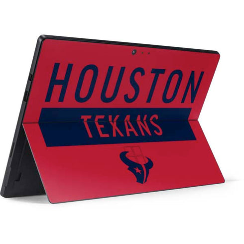 NFL Houston Texans Red Performance Series Surface Pro 6 Skin