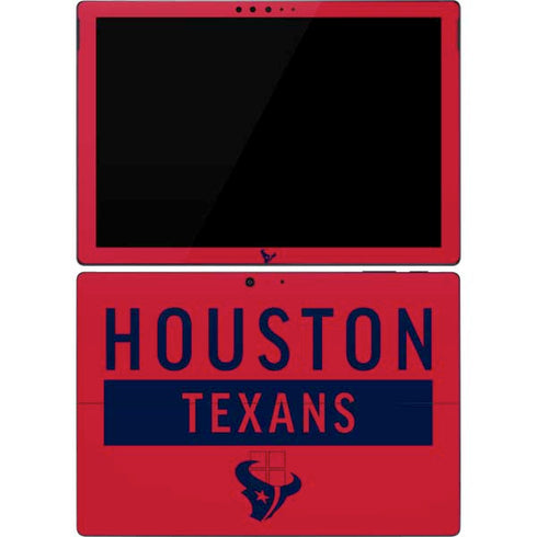 NFL Houston Texans Red Performance Series Surface Pro 7 Skin