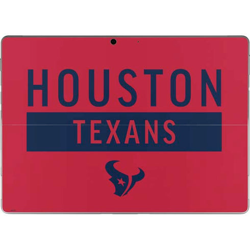NFL Houston Texans Red Performance Series Surface Pro 8 Skin