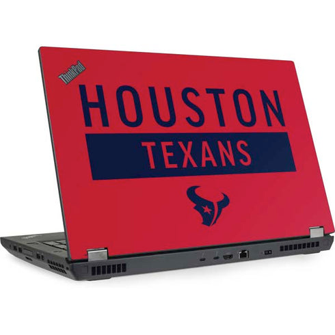 NFL Houston Texans Red Performance Series Lenovo ThinkPad Skin