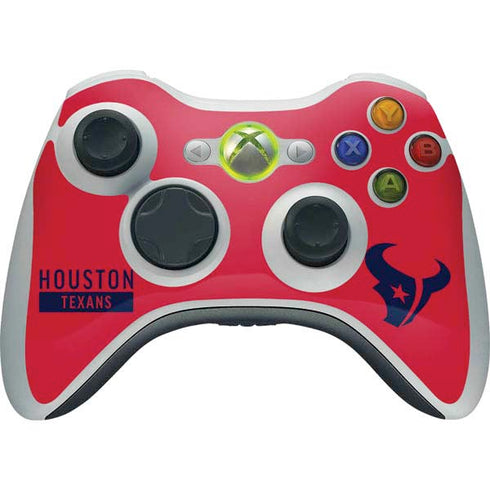 NFL Houston Texans Red Performance Series Xbox 360 Wireless Controller Skin