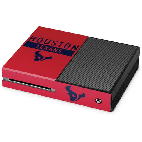NFL Houston Texans Red Performance Series Xbox One Console Skin