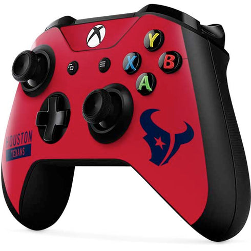 NFL Houston Texans Red Performance Series Xbox One X Controller Skin