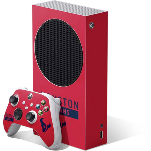 NFL Houston Texans Red Performance Series Xbox Series S Bundle Skin