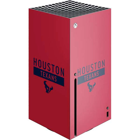 NFL Houston Texans Red Performance Series Xbox Series X Console Skin