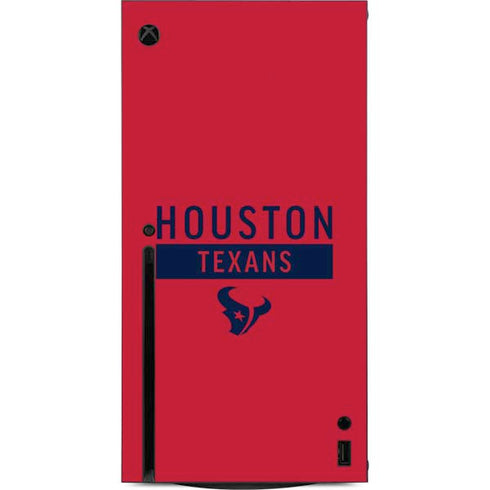 NFL Houston Texans Red Performance Series Xbox Series X Console Skin
