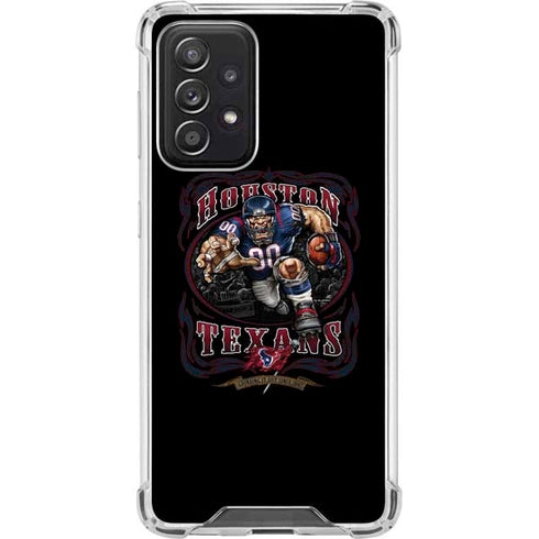Liquid Blue NFL Houston Texans Running Back Galaxy A52 5G Clear Case