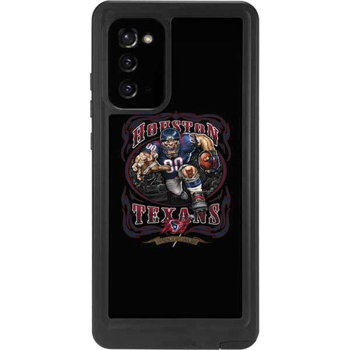 Liquid Blue NFL Houston Texans Running Back Galaxy Note20 5G Waterproof Case