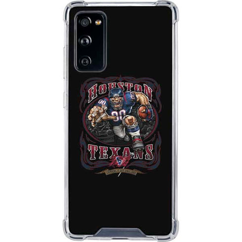 Liquid Blue NFL Houston Texans Running Back Galaxy S20 FE Clear Case