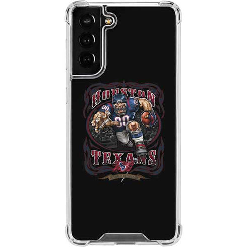 Liquid Blue NFL Houston Texans Running Back Galaxy S21 FE Clear Case