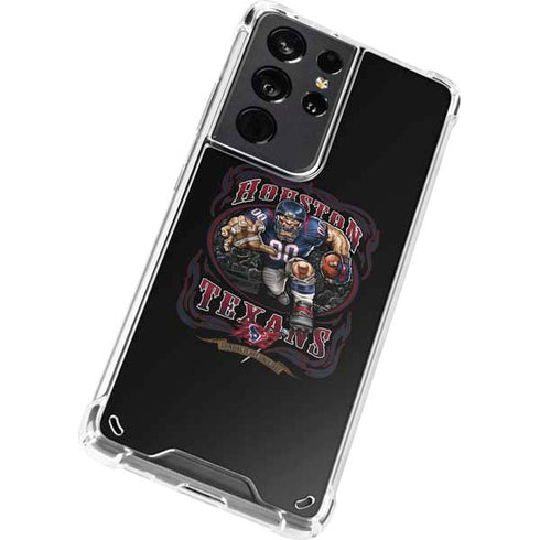 Liquid Blue NFL Houston Texans Running Back Galaxy S21 Ultra 5G Clear Case