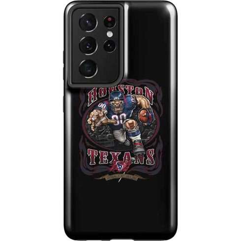 Liquid Blue NFL Houston Texans Running Back Galaxy S21 Ultra 5G Pro Case