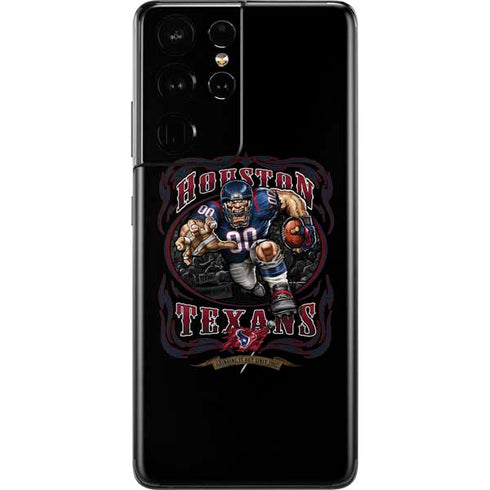 Liquid Blue NFL Houston Texans Running Back Galaxy S21 Ultra 5G Skin
