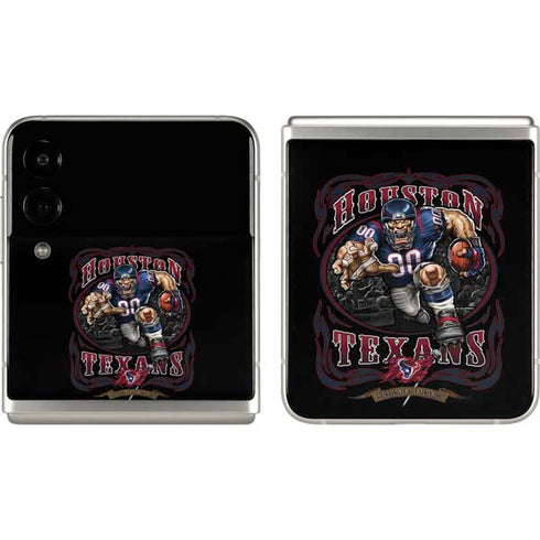Liquid Blue NFL Houston Texans Running Back Galaxy Z Flip3 5G Skin