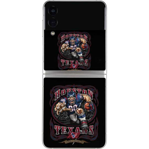 Liquid Blue NFL Houston Texans Running Back Galaxy Z Flip3 5G Skin
