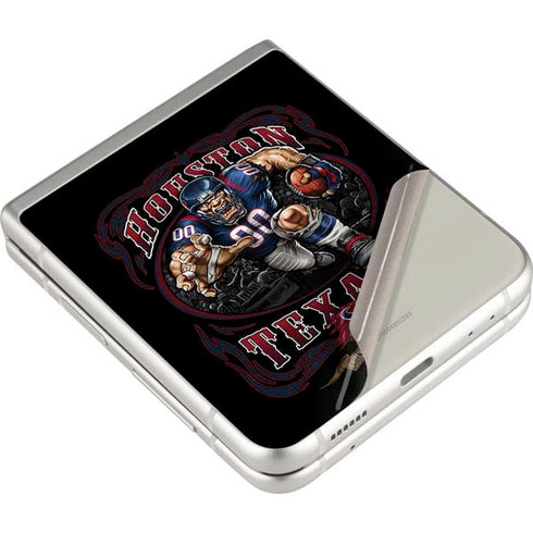 Liquid Blue NFL Houston Texans Running Back Galaxy Z Flip3 5G Skin