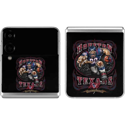 Liquid Blue NFL Houston Texans Running Back Galaxy Z Flip4 5G Skin