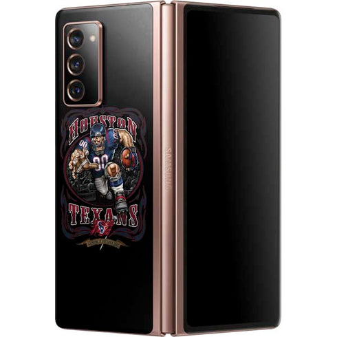 Liquid Blue NFL Houston Texans Running Back Galaxy Z Fold2 5G Skin