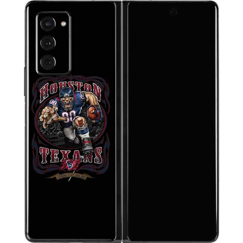 Liquid Blue NFL Houston Texans Running Back Galaxy Z Fold2 5G Skin