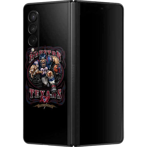 Liquid Blue NFL Houston Texans Running Back Galaxy Z Fold3 5G Skin