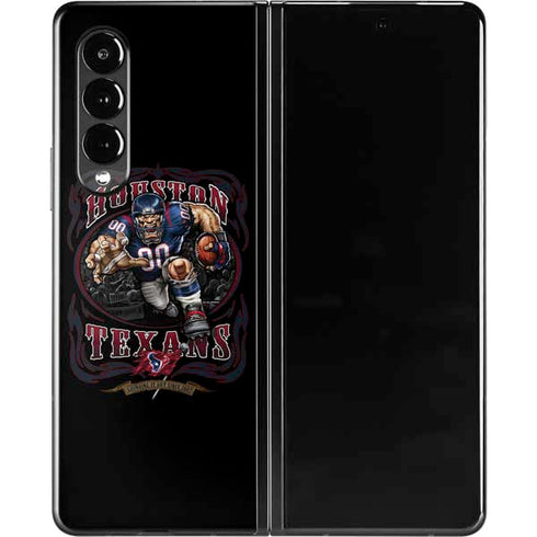 Liquid Blue NFL Houston Texans Running Back Galaxy Z Fold3 5G Skin