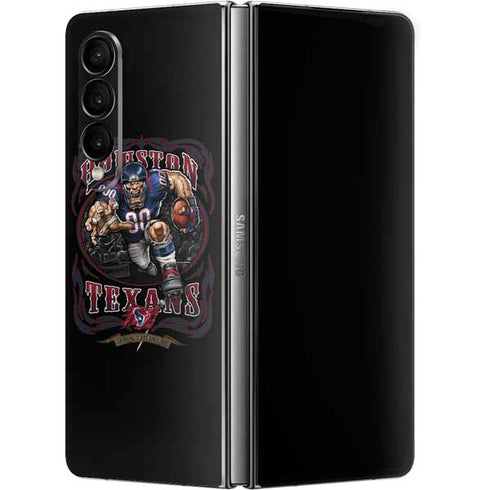Liquid Blue NFL Houston Texans Running Back Galaxy Z Fold4 5G Skin