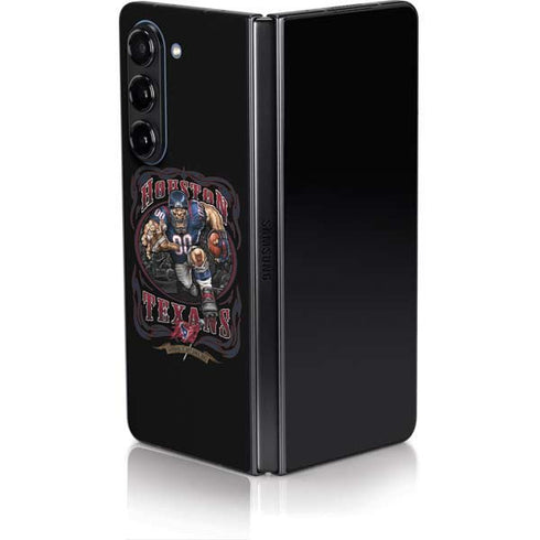 Liquid Blue NFL Houston Texans Running Back Galaxy Z Fold5 5G Skin