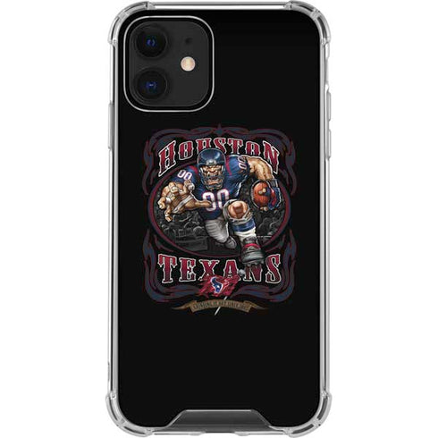 Liquid Blue NFL Houston Texans Running Back iPhone 12 Clear Case